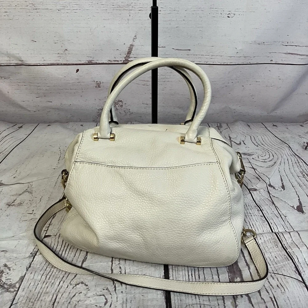 Michael‎ Kors Fulton Satchel Classic Style Pebbled Leather Mk Logo